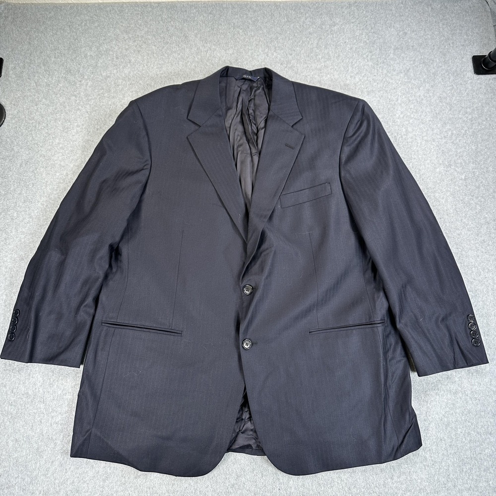 Brooks Brothers Blazer Sport Coat Mens 46 Blue Wool Loro Piana Two Button - Picture 1 of 13